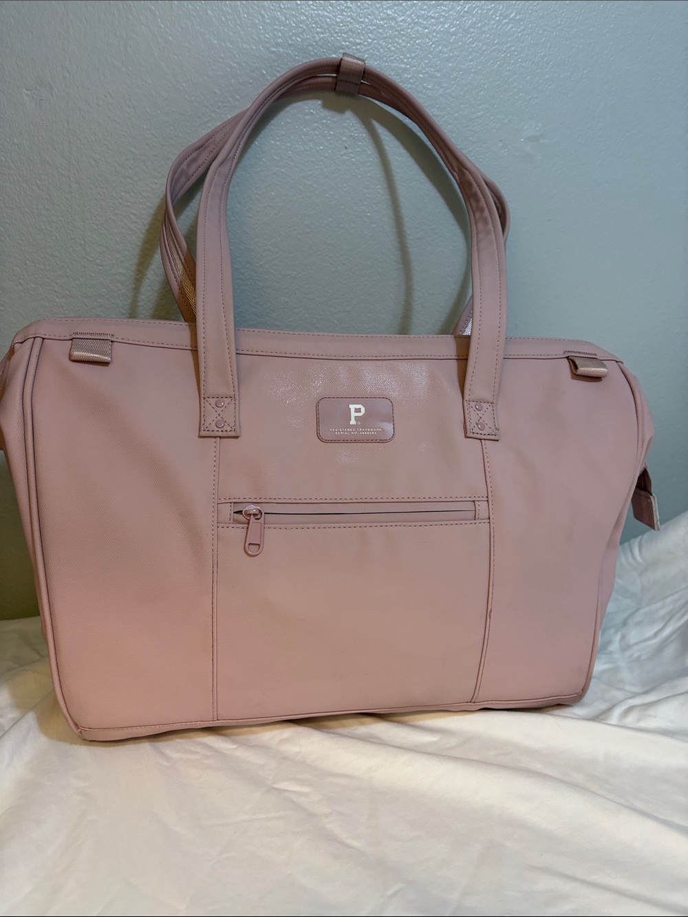 Portland Gear Casscade  Pink Tote Bag with Front Zip Pocket